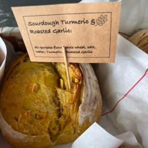 Turmeric Roasted Garlic Sourdough